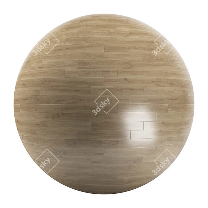 Premium Parquet Collection: 2 Patterns, 12 Planks 3D model image 1