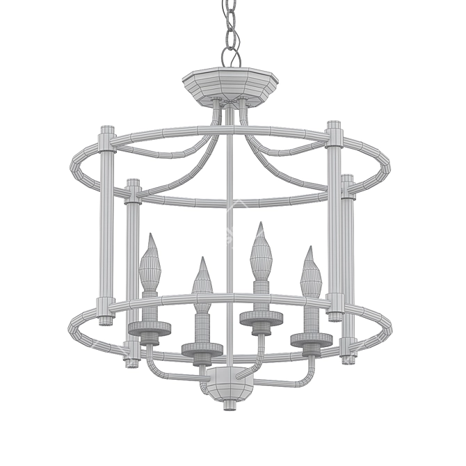 Elegant Convertible Lantern: LUSTRE 3D model image 2