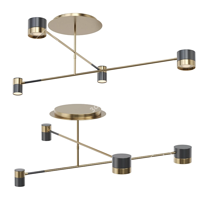 Modern Ceiling Lamp Bitten 4 3D model image 1