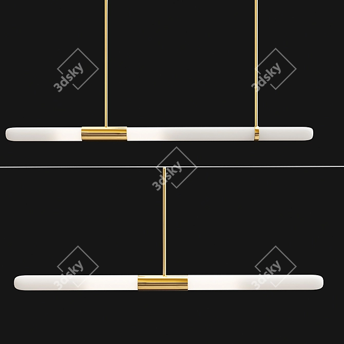 Elegant Solveig Pendant Light 3D model image 1