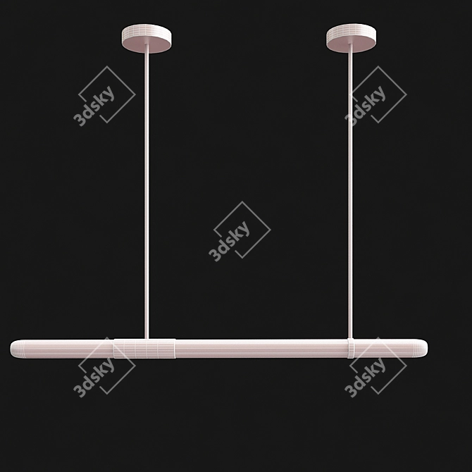 Elegant Solveig Pendant Light 3D model image 2
