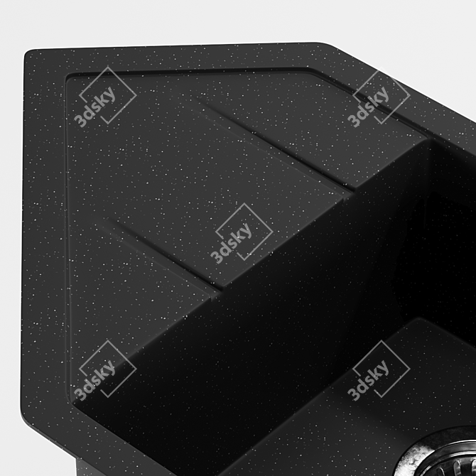 Modern Corner Sink INTERLINE 3D model image 3