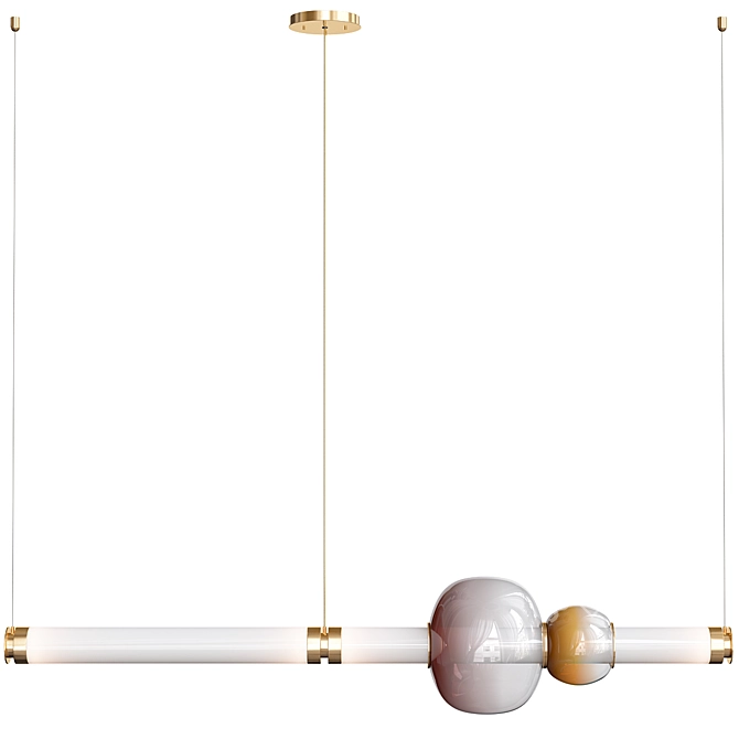Luna Horizontal Pendant Light 3D model image 3