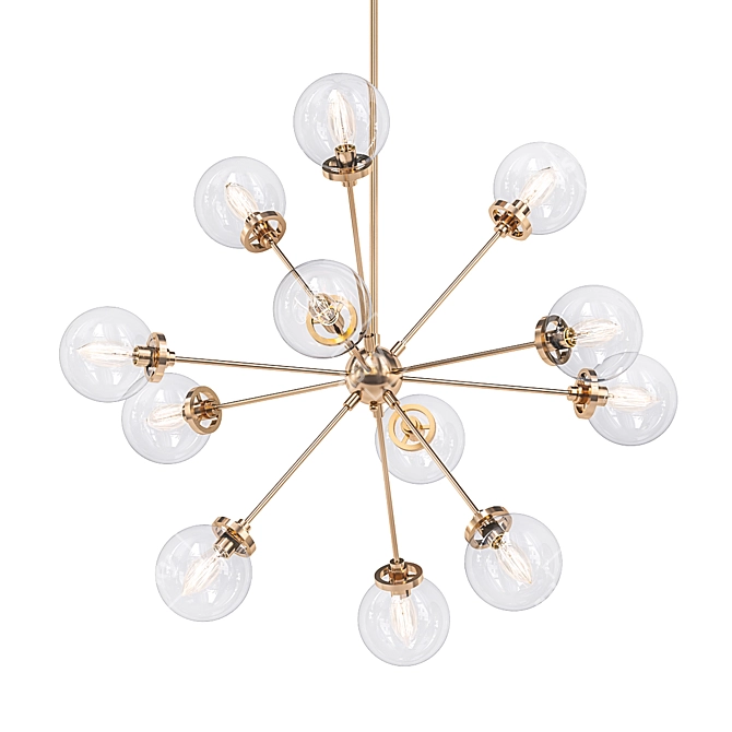 Tova 12-Light Sputnik Chandelier 3D model image 1