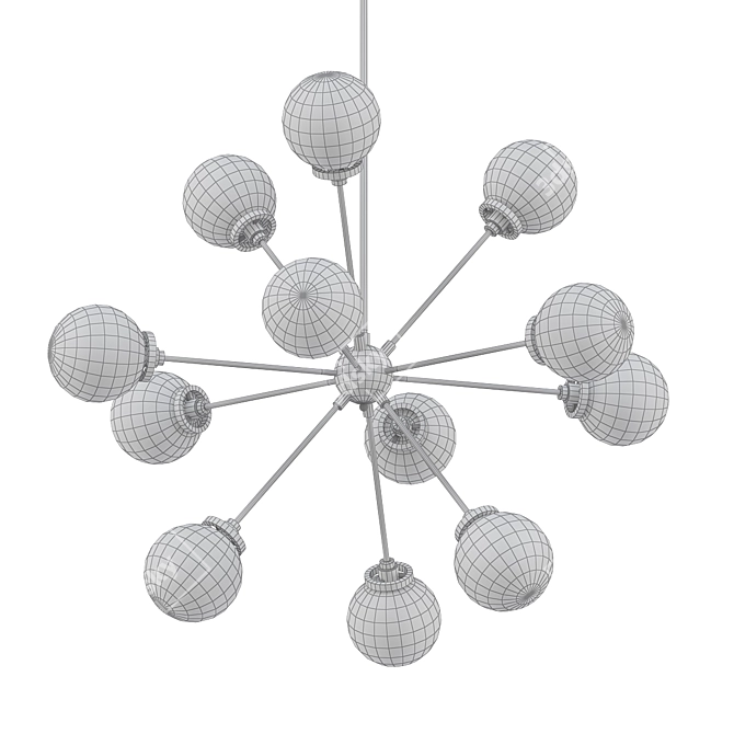 Tova 12-Light Sputnik Chandelier 3D model image 2