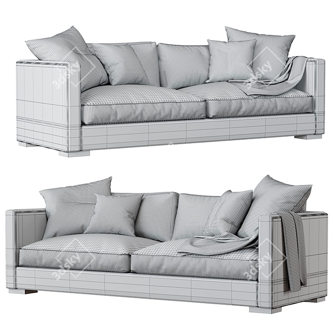 Elegant BELMON Sofas 3D model image 6