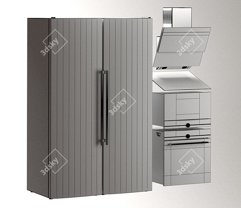 LG Kitchen Appliance Set 3D model image 8