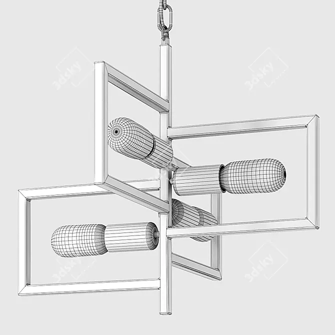 Vitaluce Drops Pendant Light 3D model image 7