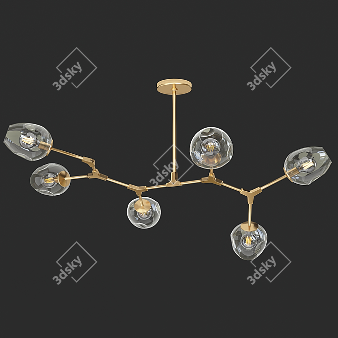 Modular Molecular Chandelier: Adel 3D model image 1