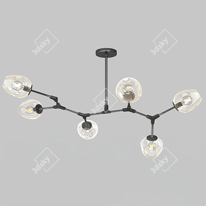 Modular Molecular Chandelier: Adel 3D model image 2