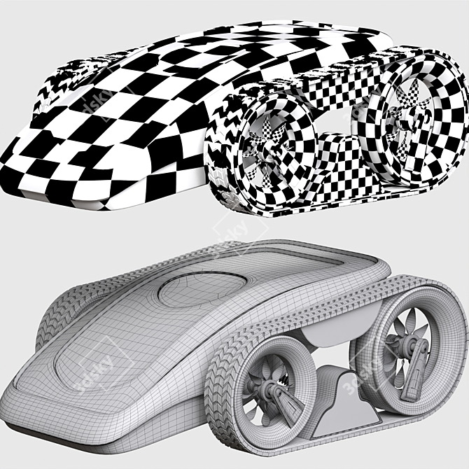 SciFi Speedster 2014 3D model image 3