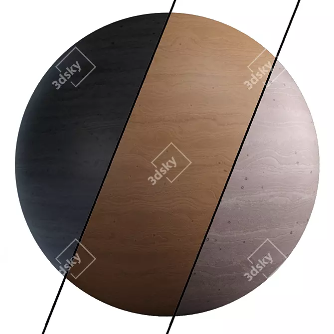 Title: 3 Wood PBR Materials, 4k Sbsar 3D model image 1