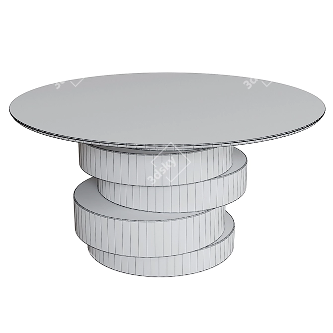 Designer Dining Table: Kronco Zam 3D model image 2