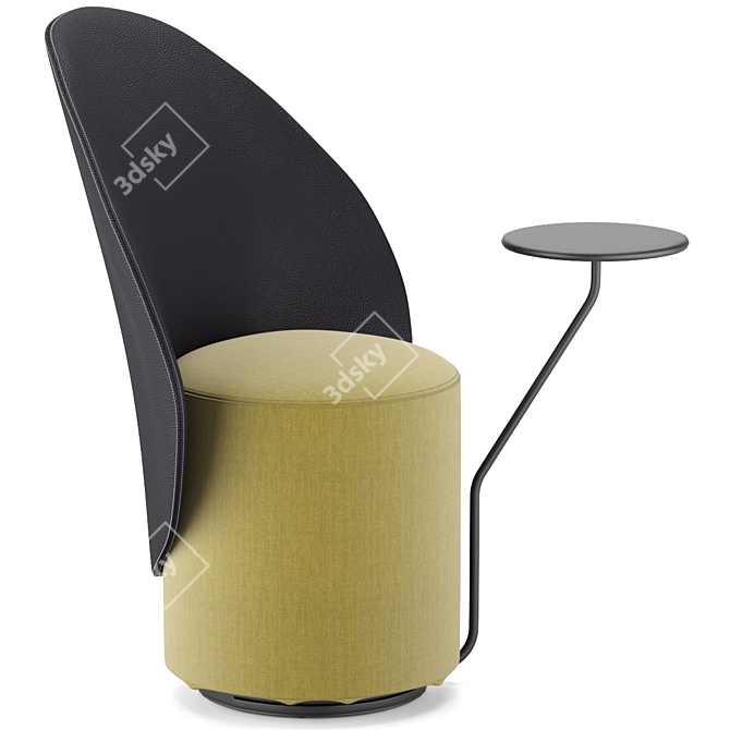 Compact LOOMI Armchair by Opinion Ciatti 3D model image 4