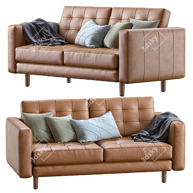 Luxurious Landskrona Leather Sofa 3D model image 7