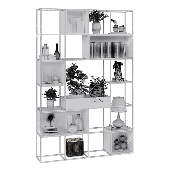 SpaceMax Shelf Furniture Set 3D model image 6