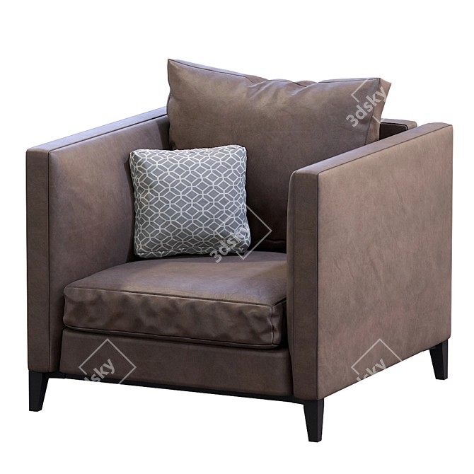 Elegant Andersen Armchair by Minotii 3D model image 2