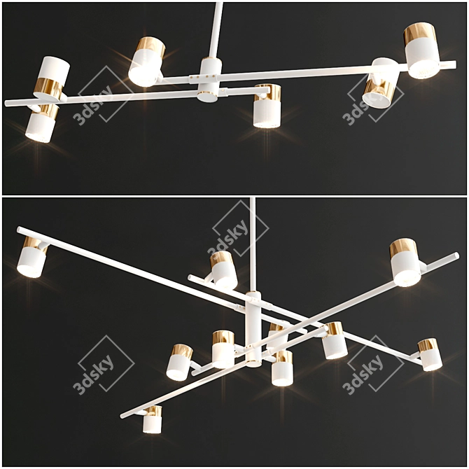 CASA Pendant Light Collection: Modern and Versatile 3D model image 2