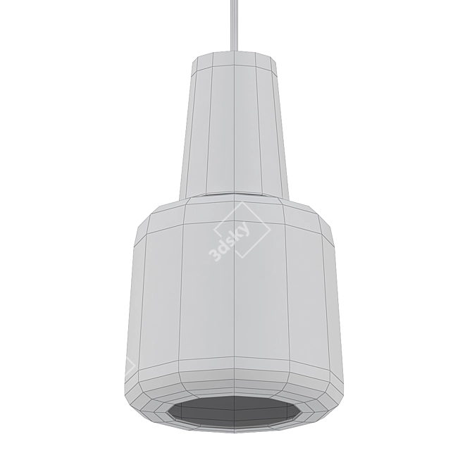 Marble Elegance Pendant Light 3D model image 2