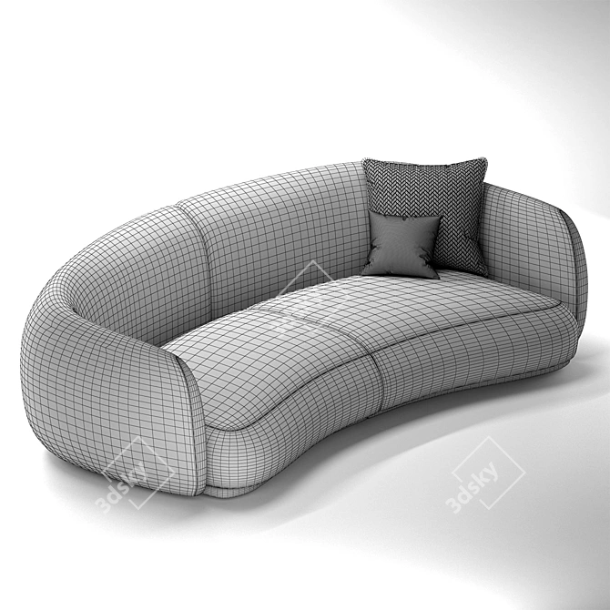 Modern Moroso Pacific Sofa 3D model image 4