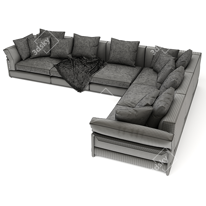 Zeno 3 Flexform Sofa 3D model image 3