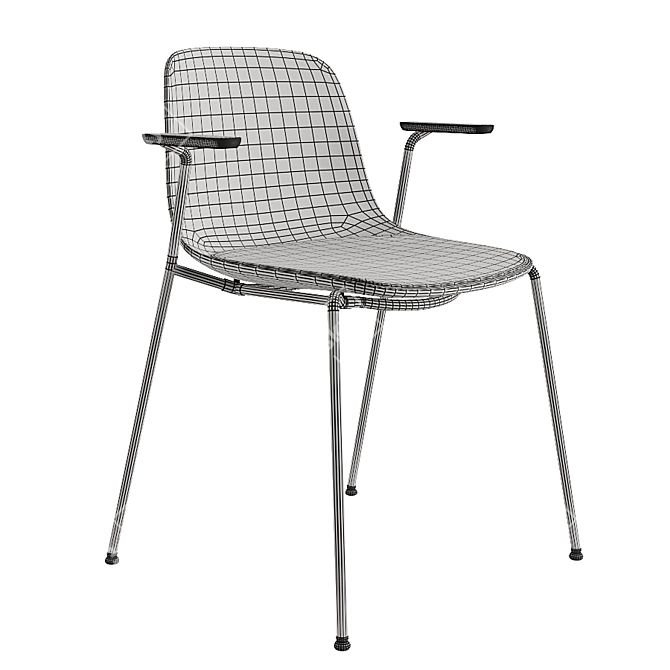 Elegant Seela S316 Chair by Lapalma 3D model image 3