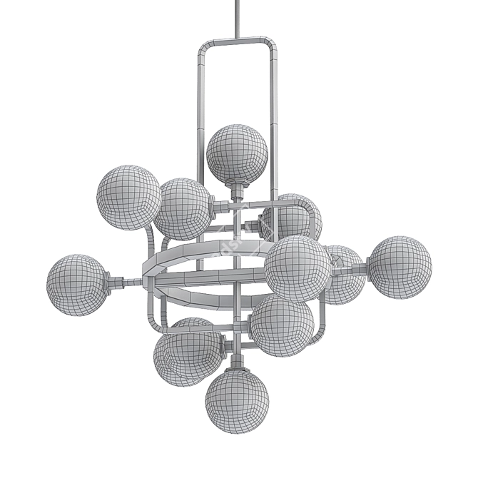 Elegant Viaggio Chandelier: Illuminate Your Space 3D model image 2