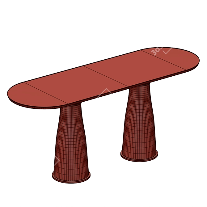 Elegant Camden Svelte Table 3D model image 4