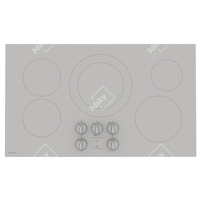 Samsung 36" Electric Cooktop 3D model image 3