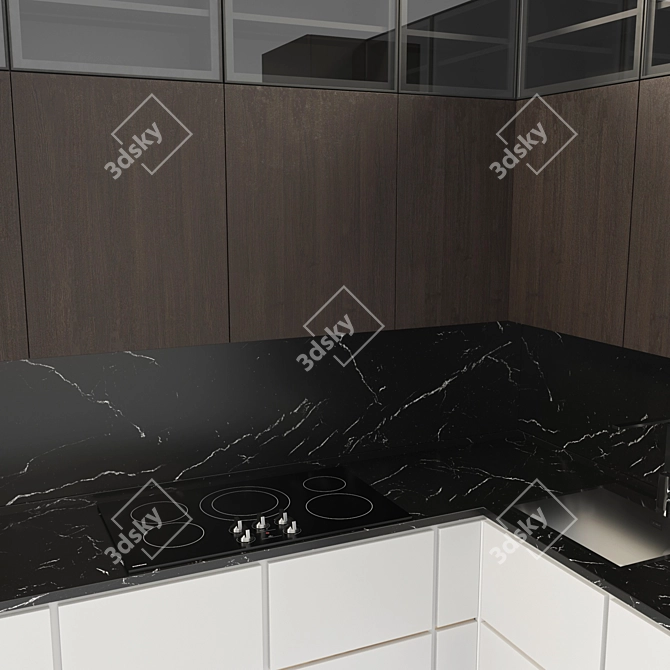 Samsung 36" Electric Cooktop 3D model image 5