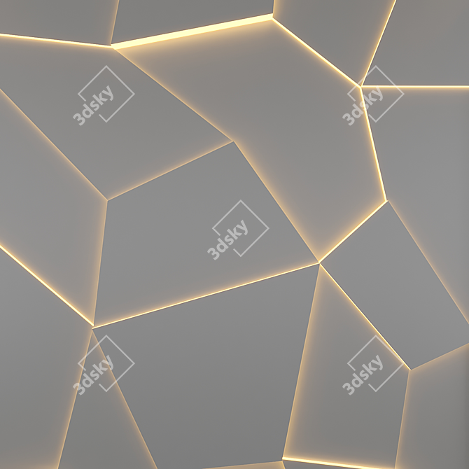 3D Decorative Panels: Modern, Versatile Design 3D model image 3