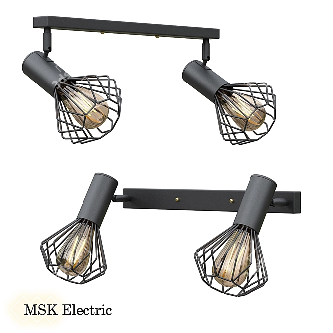 Elegant Diadem Ceiling Lamp 3D model image 1