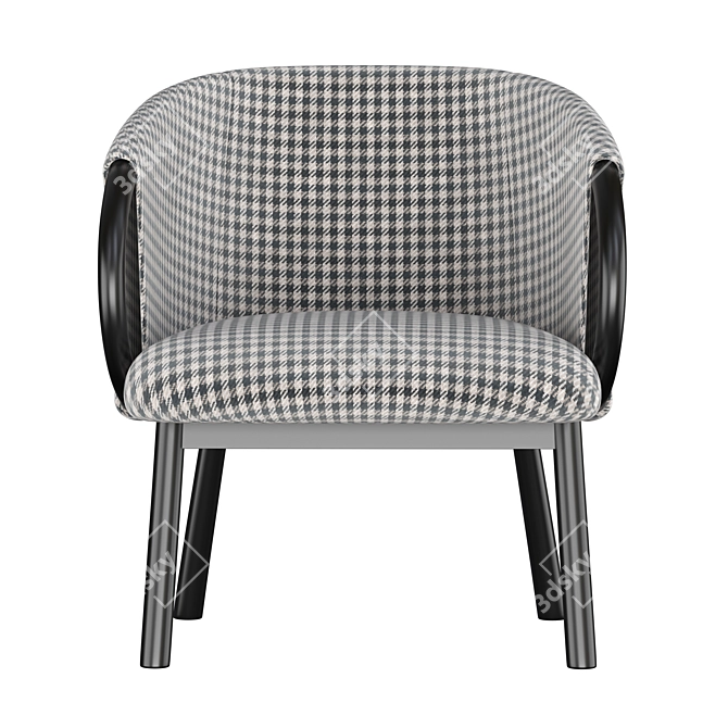 Modern ZANT 04 Armchair: Sleek & Stylish 3D model image 2