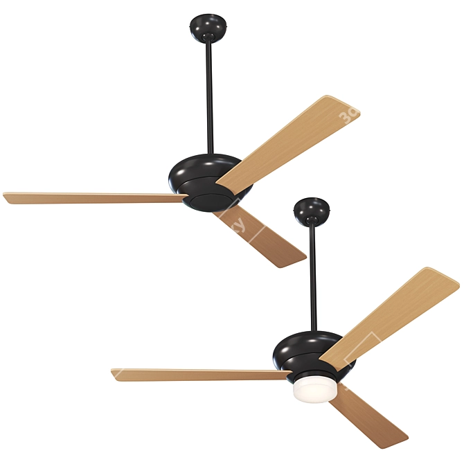 Altus Standard Ceiling Fan: Sleek, Modern Design 3D model image 1