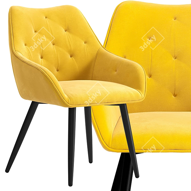 Chandler Chair: Modern and Elegant Seating Option 3D model image 4