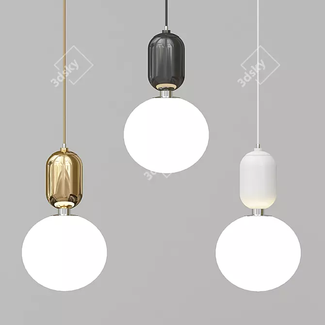 Elegant Parachilna Pendant Replica 3D model image 1