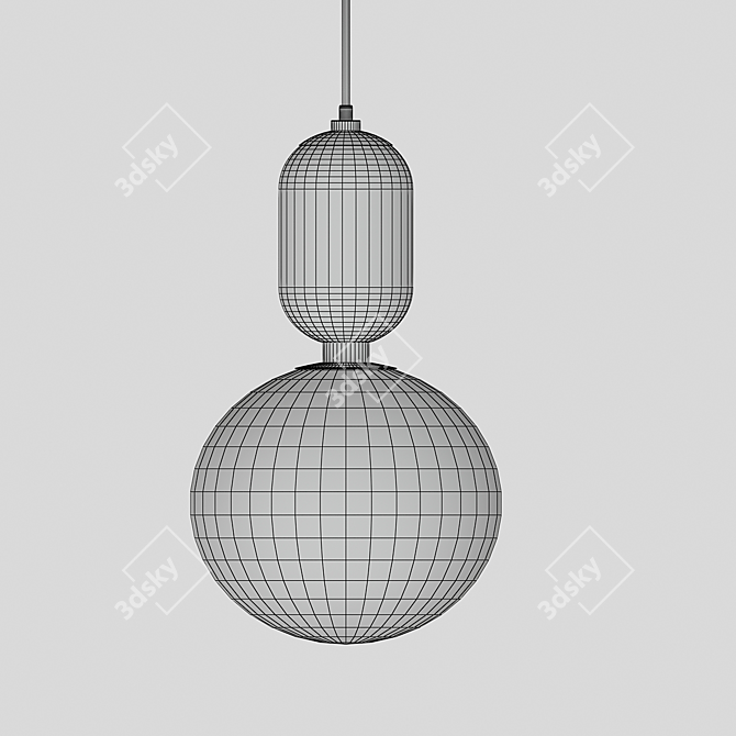 Elegant Parachilna Pendant Replica 3D model image 3