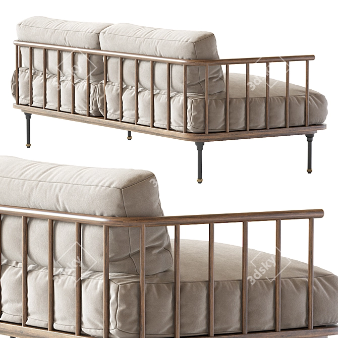 Modern Distrikt Kalmar Sofa 3D model image 5