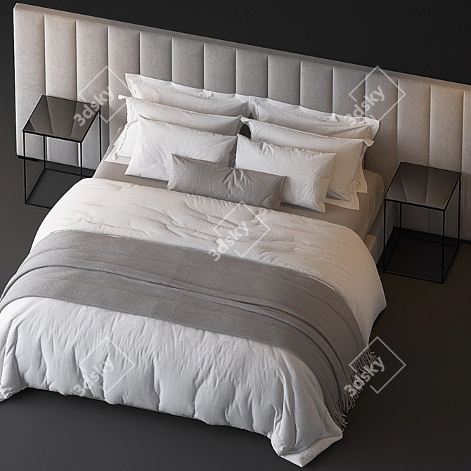 Modena: Luxury Bed by Restoration Hardware 3D model image 2