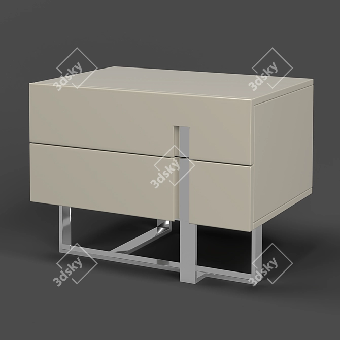 Sleek VIGO Bedside Table by MOD Interiors 3D model image 3