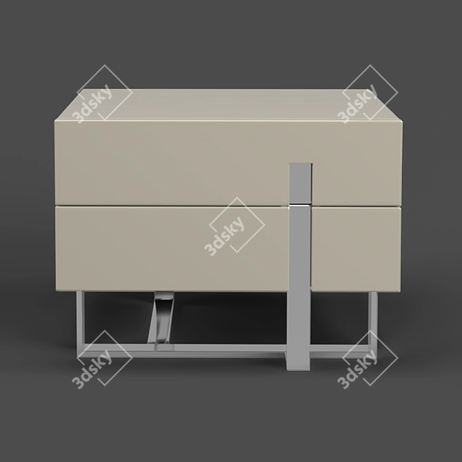 Sleek VIGO Bedside Table by MOD Interiors 3D model image 4