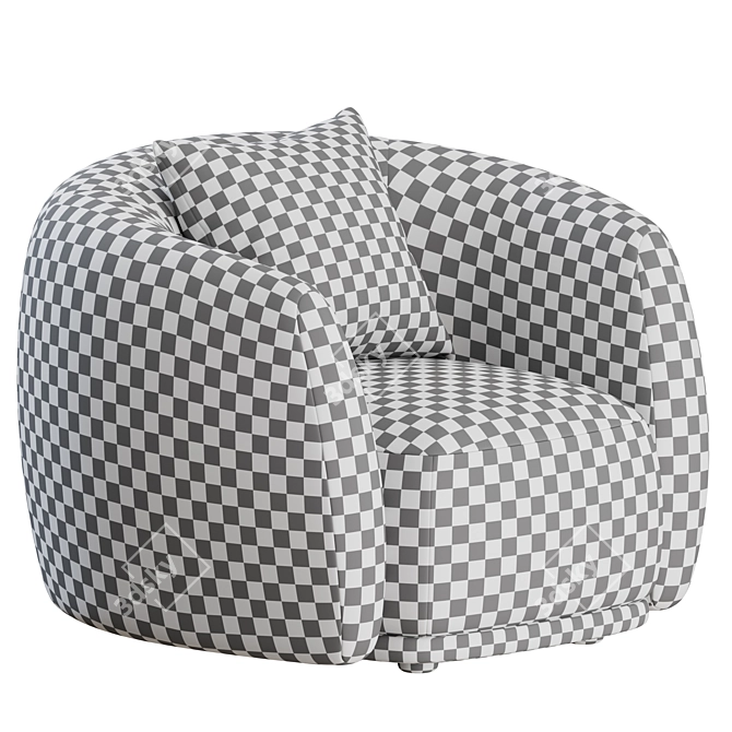 Modern Pacific Armchair: Moroso 3D model image 3
