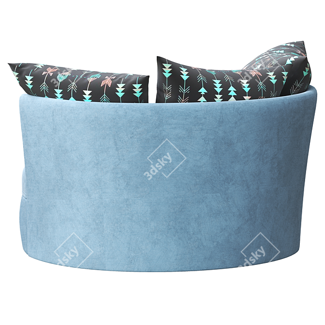 Cozy Comfort Cuddler Chair 3D model image 4
