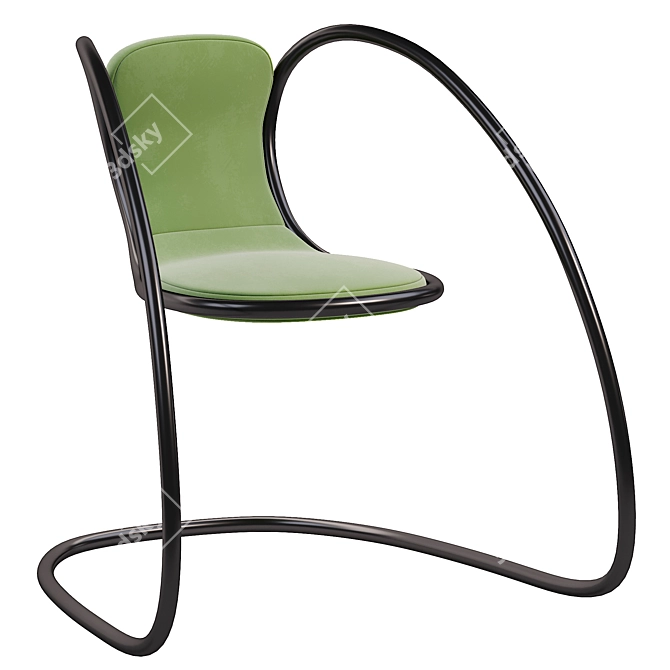 Modern Armchair in 3Ds Max 3D model image 1