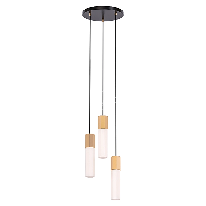 Basalt Glow Pendant 3D model image 1