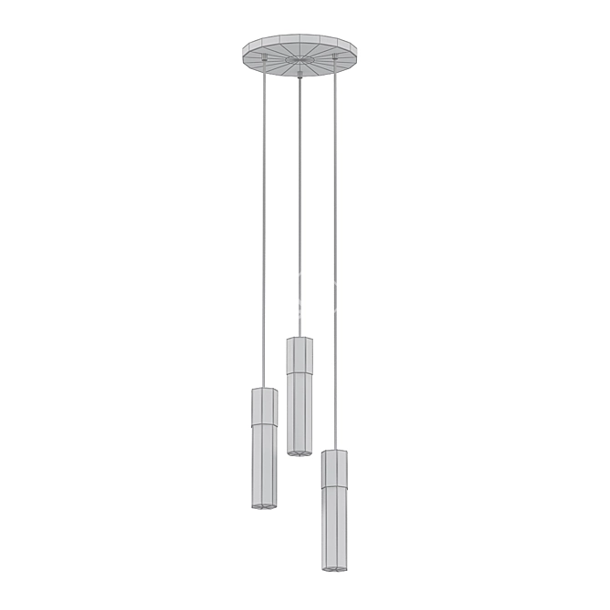 Basalt Glow Pendant 3D model image 2