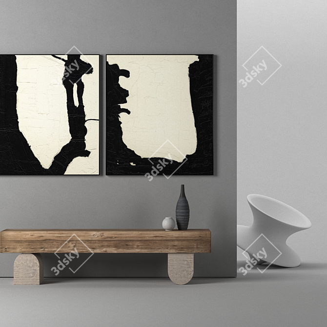 Dual-Framed Masterpiece: 1229 3D model image 3