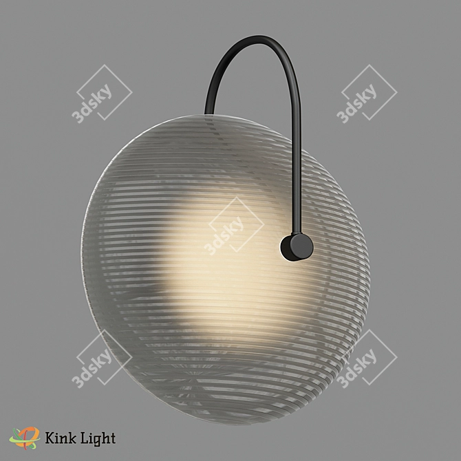 Melissa Black Smoky Metal Loft Pendant 3D model image 1