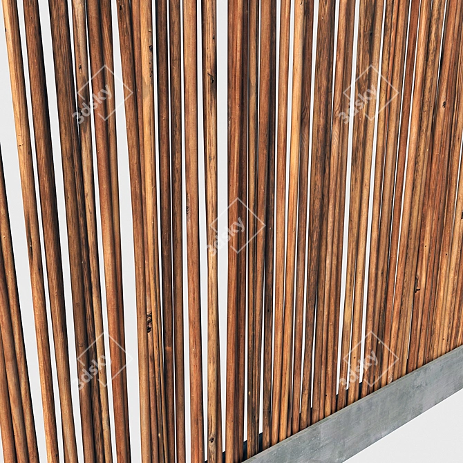 Elegant Thin Branch Screen 3D model image 5