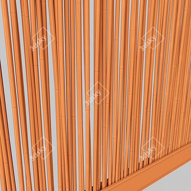 Elegant Thin Branch Screen 3D model image 7